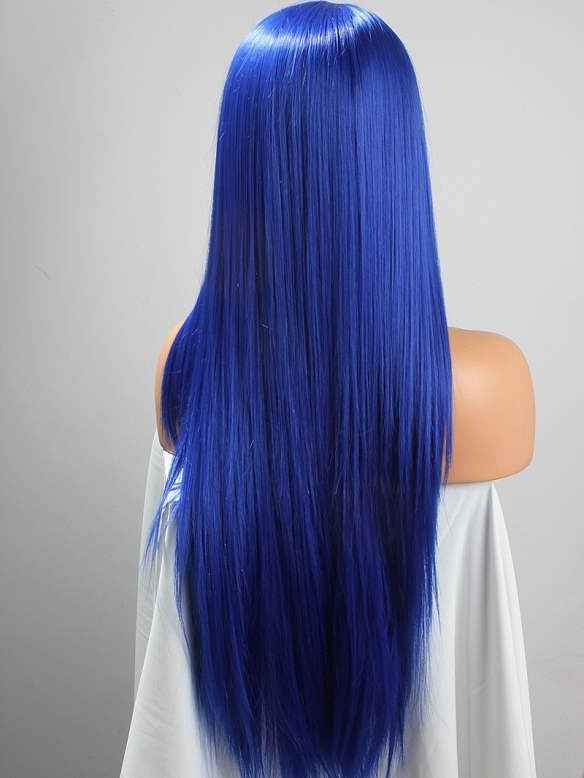 Evahair Blueberry Long Straight Synthetic Lace Front Wig