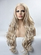 Grey Long Wavy Synthetic Lace Front Wig