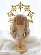 Evahair Golden Hollow-Out Relief Sculpture Hairpin