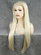 Quite Long Straight Blond Synthetic Lace Front Wig