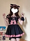 Evahair cat style pink and black lolita suits