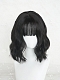 Evahair 2021 New Style Black Bob Short Wavy Synthetic Wig with Bangs