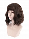 Evahair Brown Short Wavy Synthetic Wig with Bangs