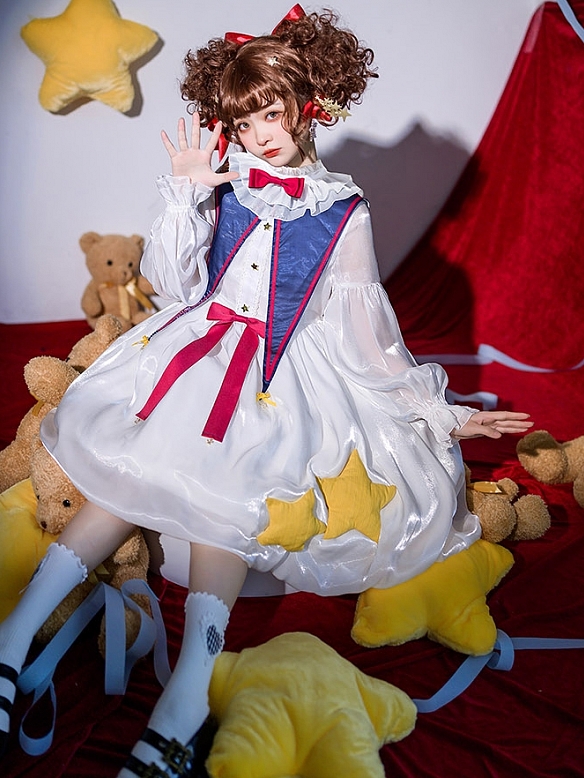 White Cotton Candy Princess Lolita OP