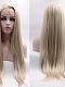 Evahair Fashion Style Blonde Long Straight Synthetic Wig