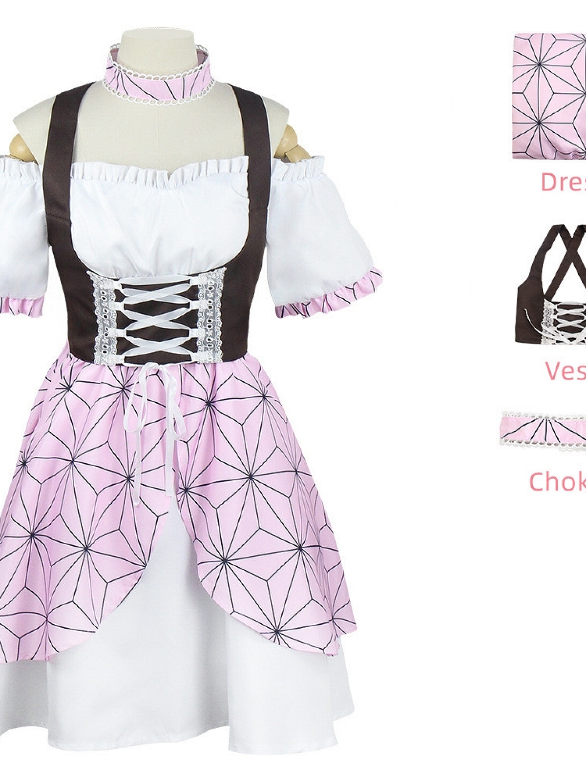 Evahair new style Demon Slayer Kamado Nezuko lolita dress
