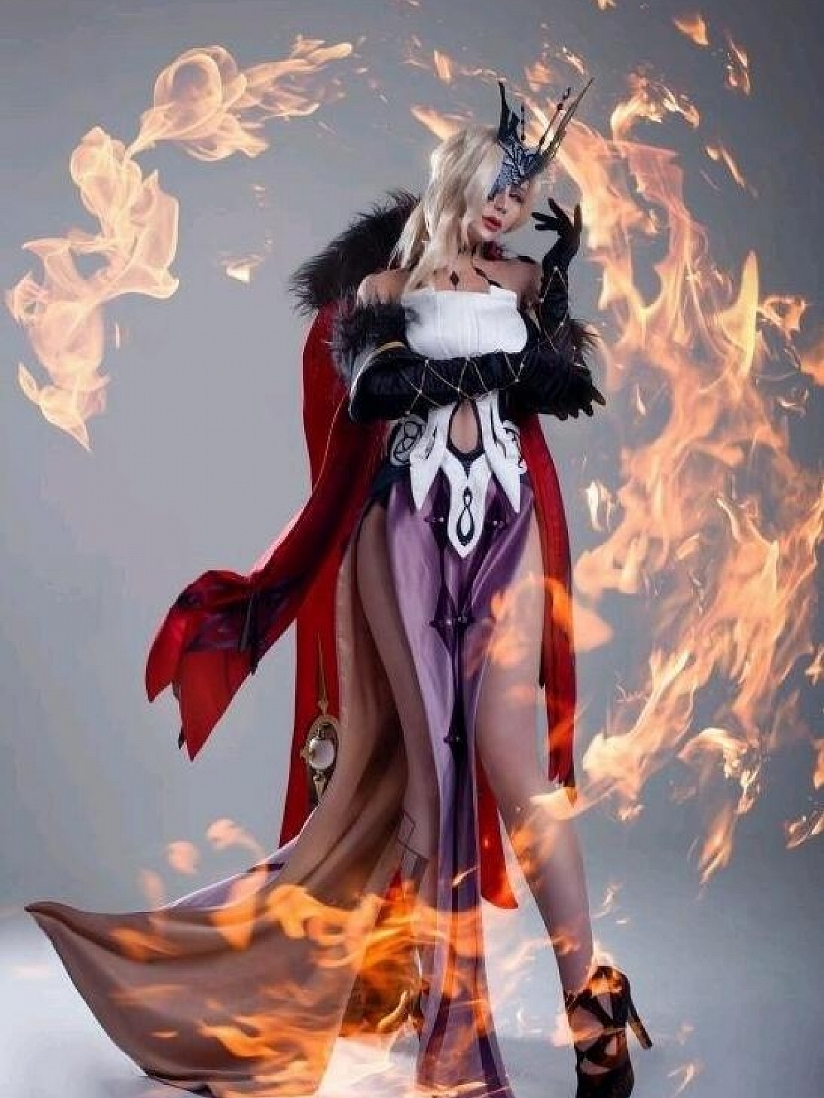 Evahair Genshin Impact La Signora cosplay costume