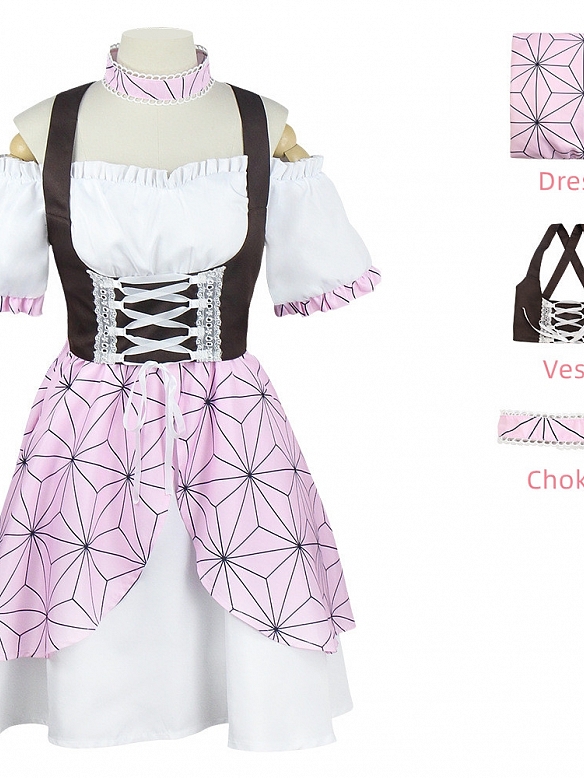 Evahair new style Demon Slayer Kamado Nezuko lolita dress
