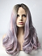 Lavender Purple Mixed Pink Synthetic Lace Front Wig 