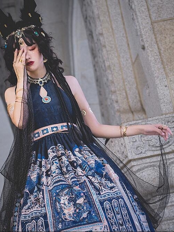 Evahair fashion Egyptian style Cyanosis lolita dress
