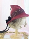 Evahair 2021 Halloween Special Offer Burgundy Witch Hat with Burgundy Bow