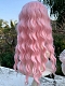 Preorder--Evahair 2021 New Style Pink Long Wavy Synthetic Lace Front Wig