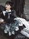 Evahair vintage black punk lolita dress