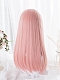 2022 Fashion pink Hime cut long lolita wig