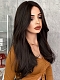 Evahair Fashion Style Black Long Wavy Synthetic lace front Wig