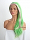 Evahair Green and Fore Pink Long Straight Synthetic Lace Front Wig 