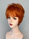 Evahair 2021 New Style Orange Short Synthetic Wig with Bangs