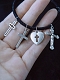 Evahair Gothic Black Cross Pendant Bracelet