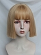 Evahair 2021 New Style Blonde Bob Short Straight Synthetic Wig with Bangs
