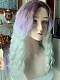Preorder--Evahair 2021 New Style Purple Ombre Long Wavy Synthetic Lace Wig