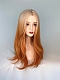 Evahair 2021 New Style Golden to Orange Ombre Color Long Straight Synthetic Wig