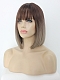 Sand Brown to Blonde Bob Wigs with Bangs