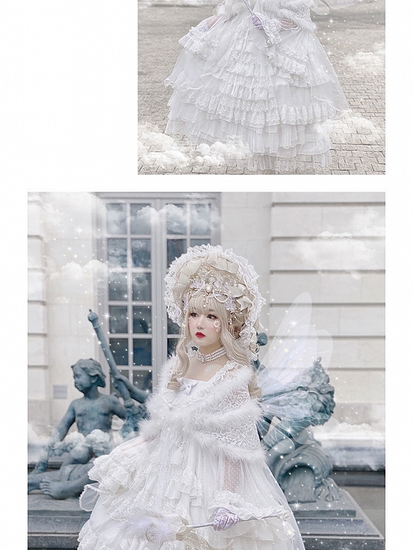 Evahair fashion hanayome style white lolita dress