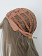EvaHair Ash Light Brown Synthetic Wig With Fringes