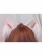 Evahair Cute White and Pink Lolita Cat Hairpin