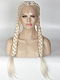 Long Straight Blonde Synthetic Lace Front Wig