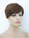 Brown Short Pixie Cut Synthetic Wig Capless Wig