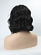 EvaHair Angled Cut Jet Black Wavy Bob Synthetic Lace Front Wig