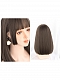 Evahair Brown Medium Length Synthetic Wig with bangs