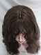 Evahair 2022 New Style Brown Long Wavy Synthetic Wig with Side Bangs