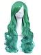 Lolita Halloween cosplay gradient green long curly wig