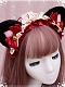 Evahair Cute Christmas Dark and Pink Furry Car-Ears Hairpin