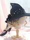 Evahair 2021 Halloween Special Offer Black Witch Hat with Black Bow