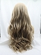 New Style Platinum Blonde  Wavy Wefted Cap Synthetic Wig