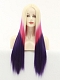 Evahair fashion three colors long straight hair T-lace wig