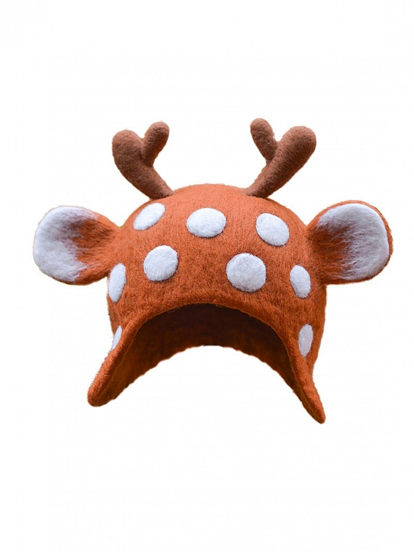 Christmas Elk Elf Mori Hat
