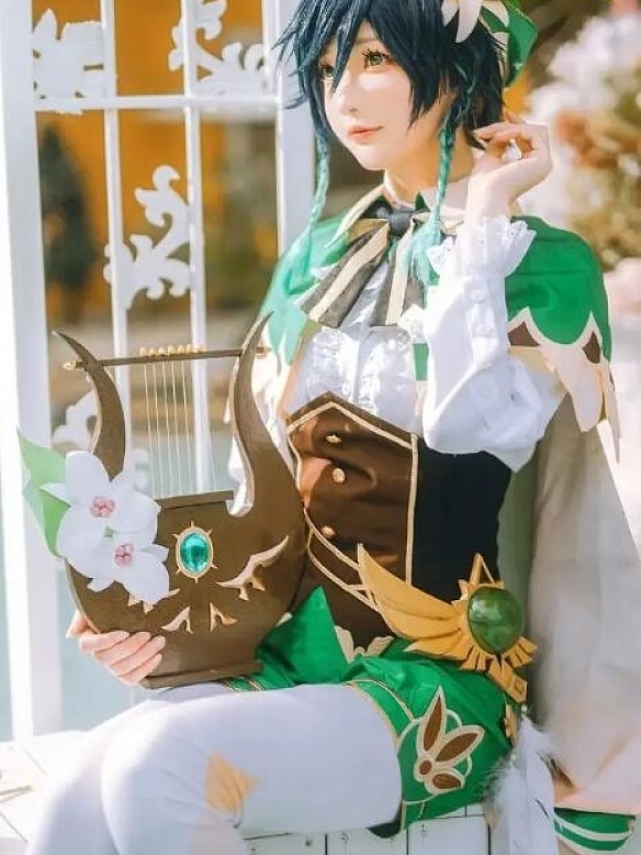 Evahair Genshin Impact Venti cosplay costume