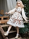 Evahair super cute polka dots printed lolita dress JSK
