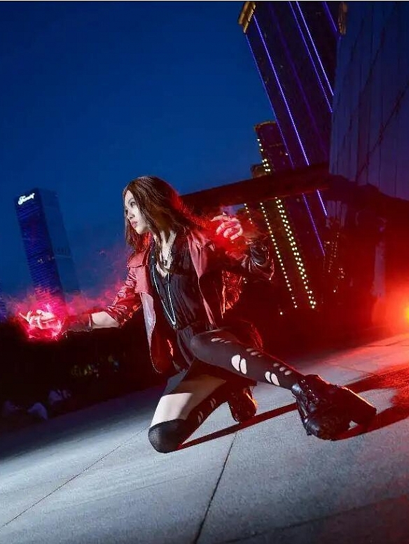 Evahair fashion Marvel Avengers Scarlet Witch cosplay costume