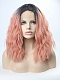 EvaHair Peach Synthetic Lace Front Wig 