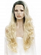 Blonde Ombre Color Long Wavy Synthetic Lace Front Wig