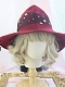 Evahair 2021 Halloween Special Offer Burgundy Witch Hat with Burgundy Bow
