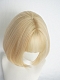 Evahair Golden Short Straight Synthetic Wig with Bangs