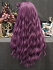 Evahair Purple Long Wavy Synthetic Lace Front Wig