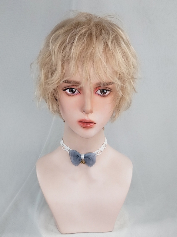 Evahair 2021 New Style Blonde Short Synthetic Wig with Bangs