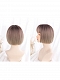 Evahair Chestnut Ombre Short Straight Bob Synthetic Wig with Bangs